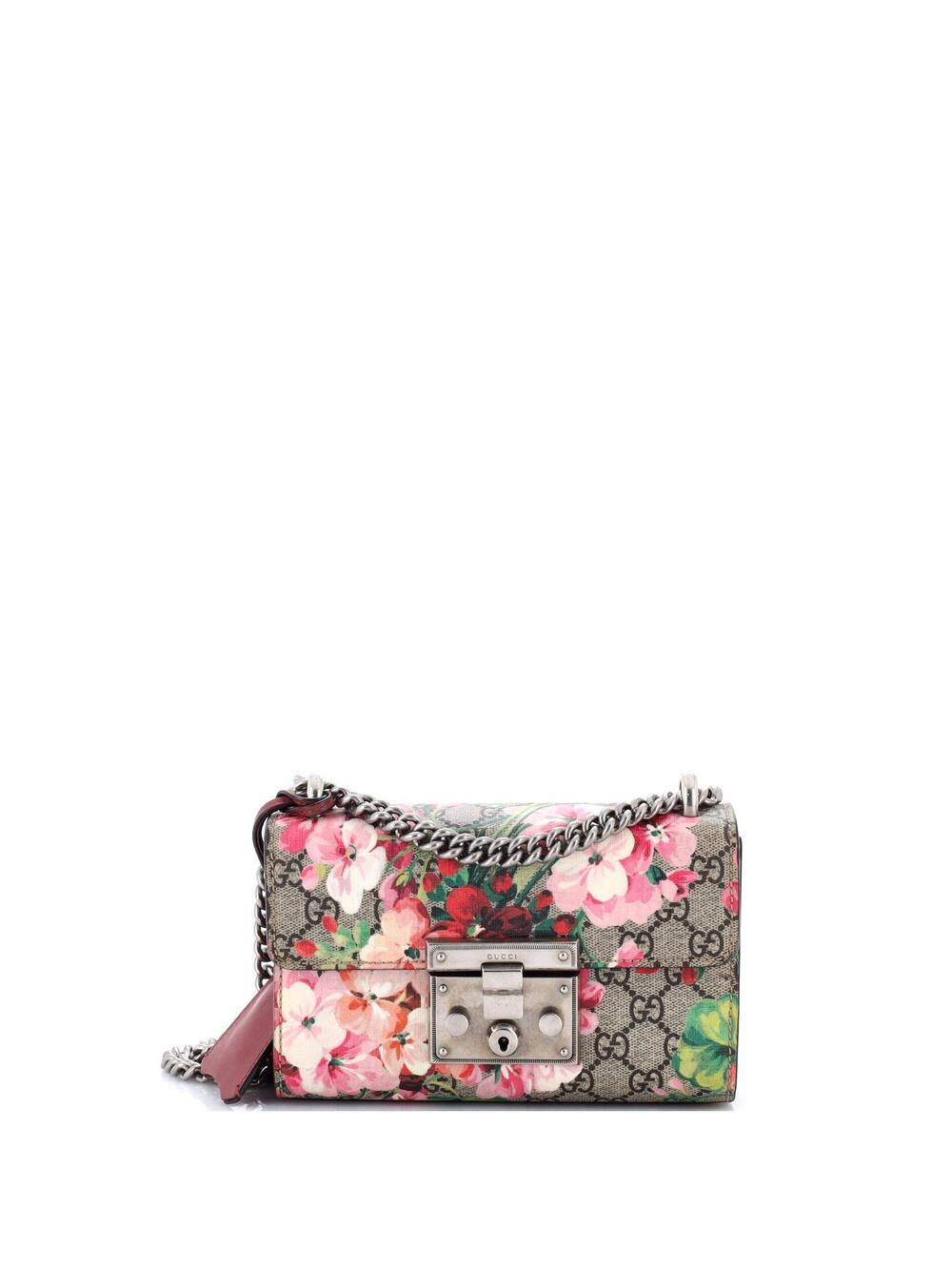 Gucci Padlock Shoulder Bag Blooms Print #368784G10B